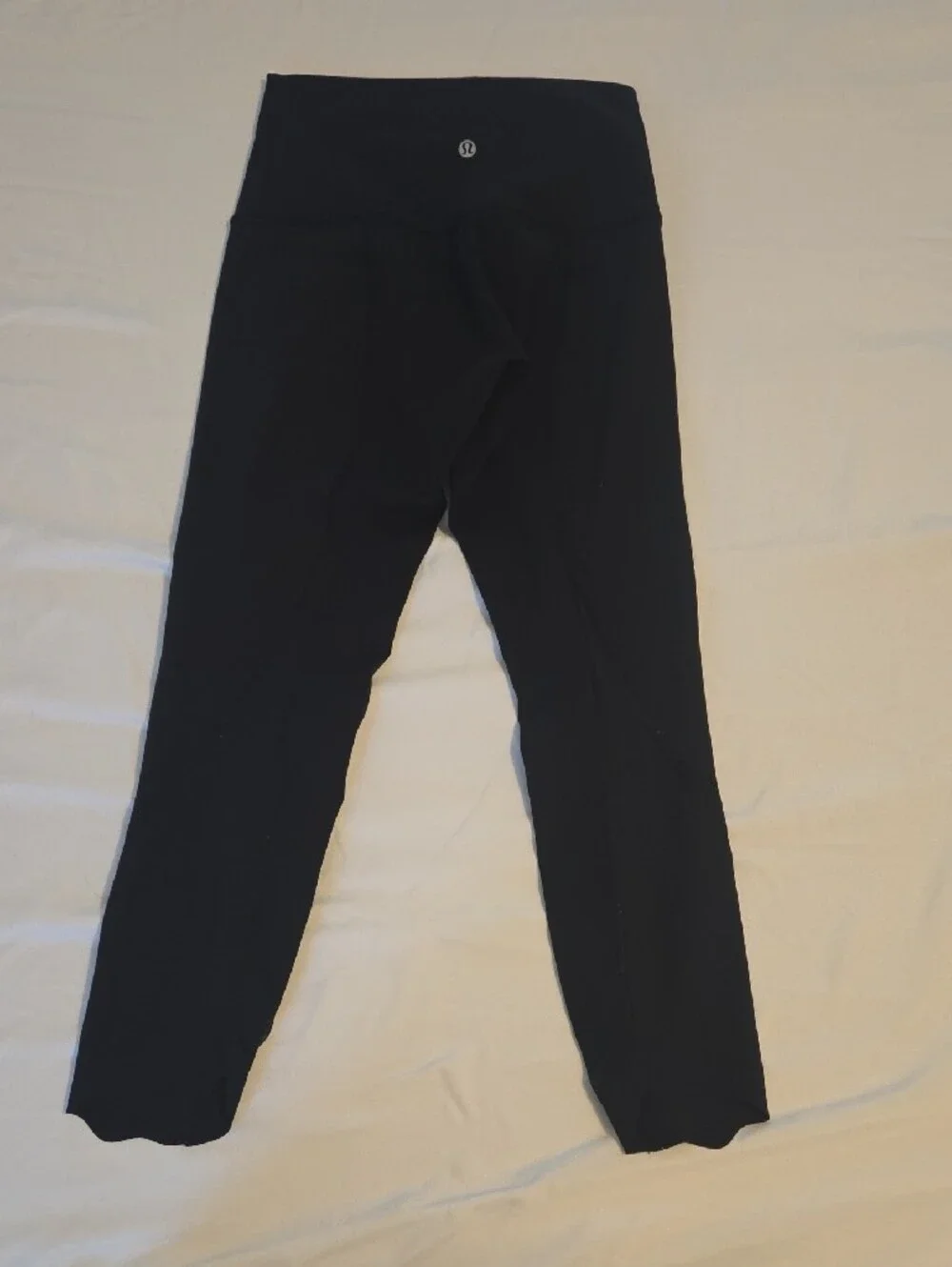 Lululemon Black High-Rise Capri Leggings With Scalloped Hem